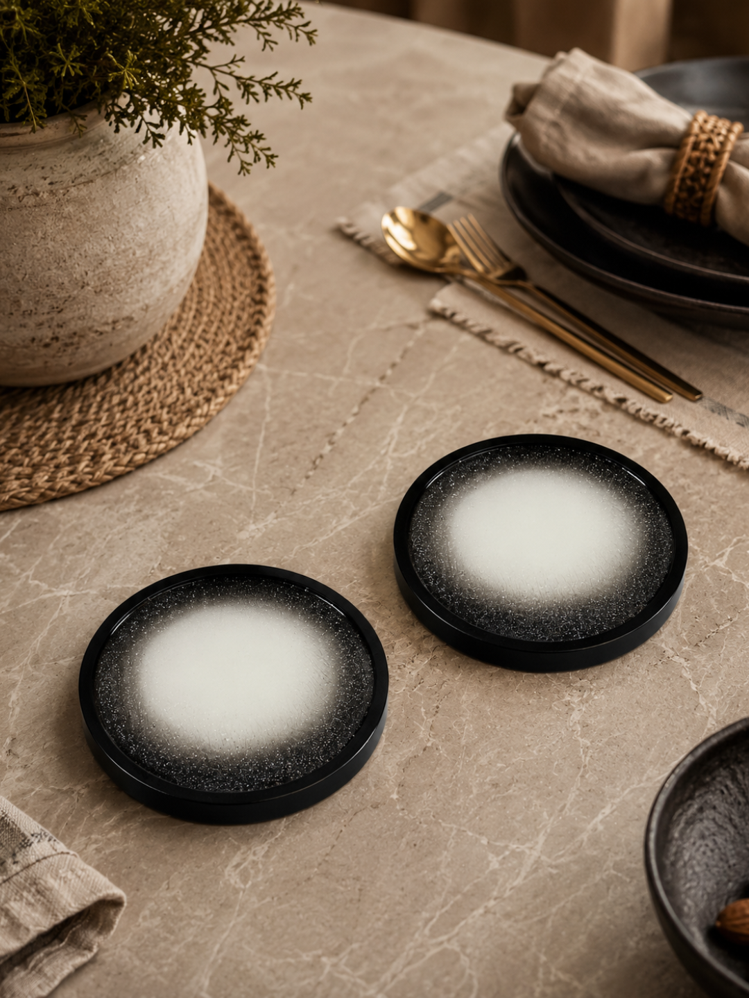 Moonstone Drift Coasters