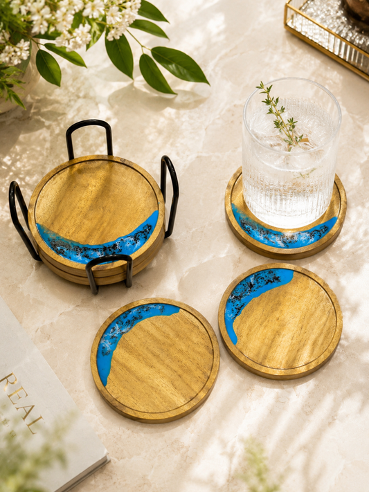 Laguna Blue Coaster Set