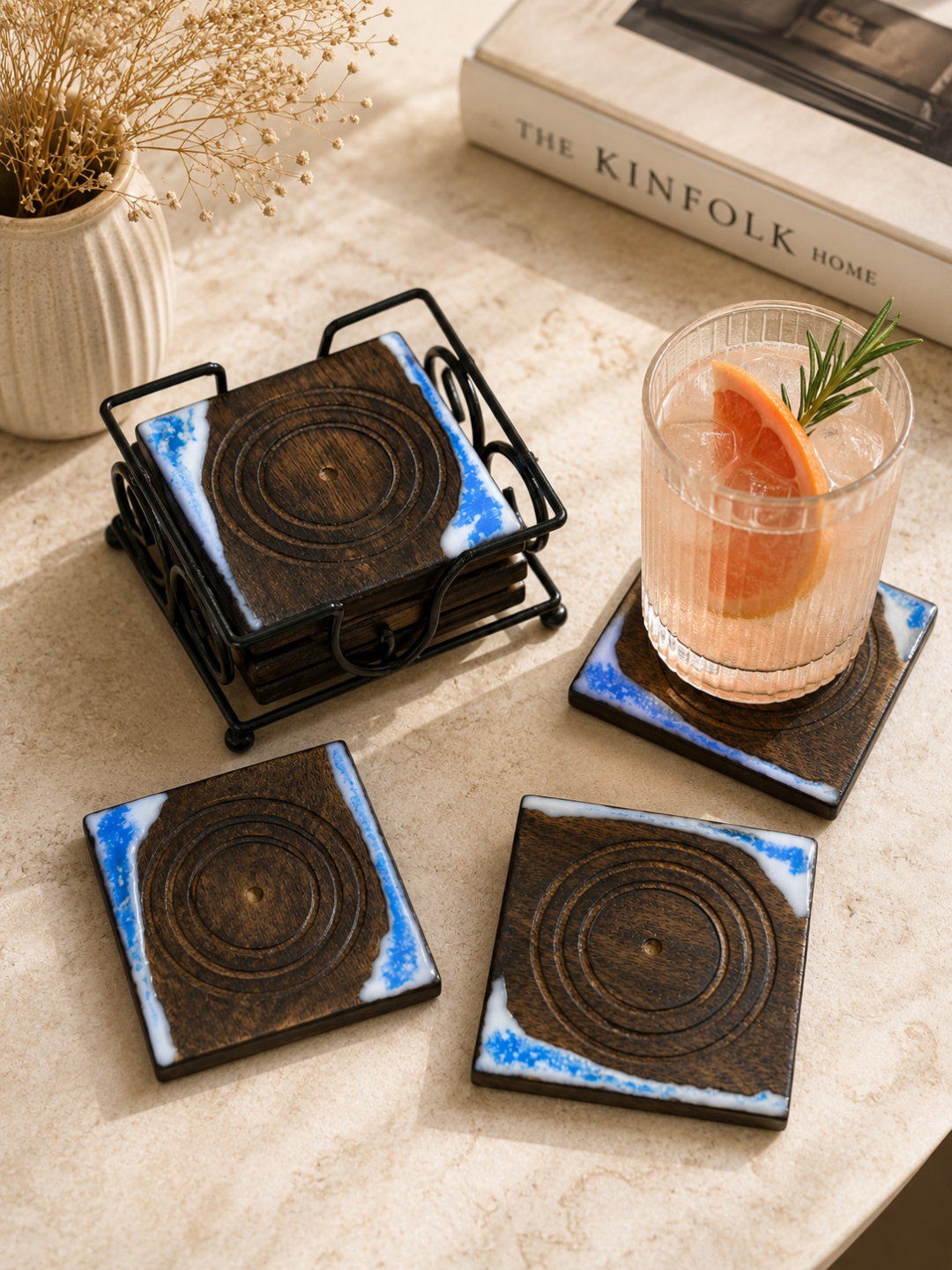 Azure Tide Coaster Set