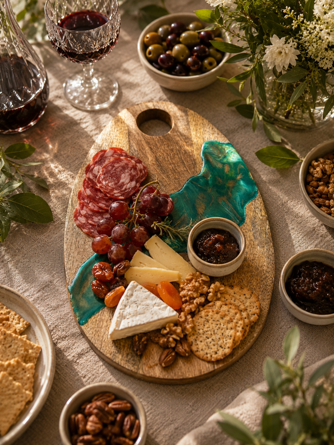 Emerald Tide Charcuterie Board