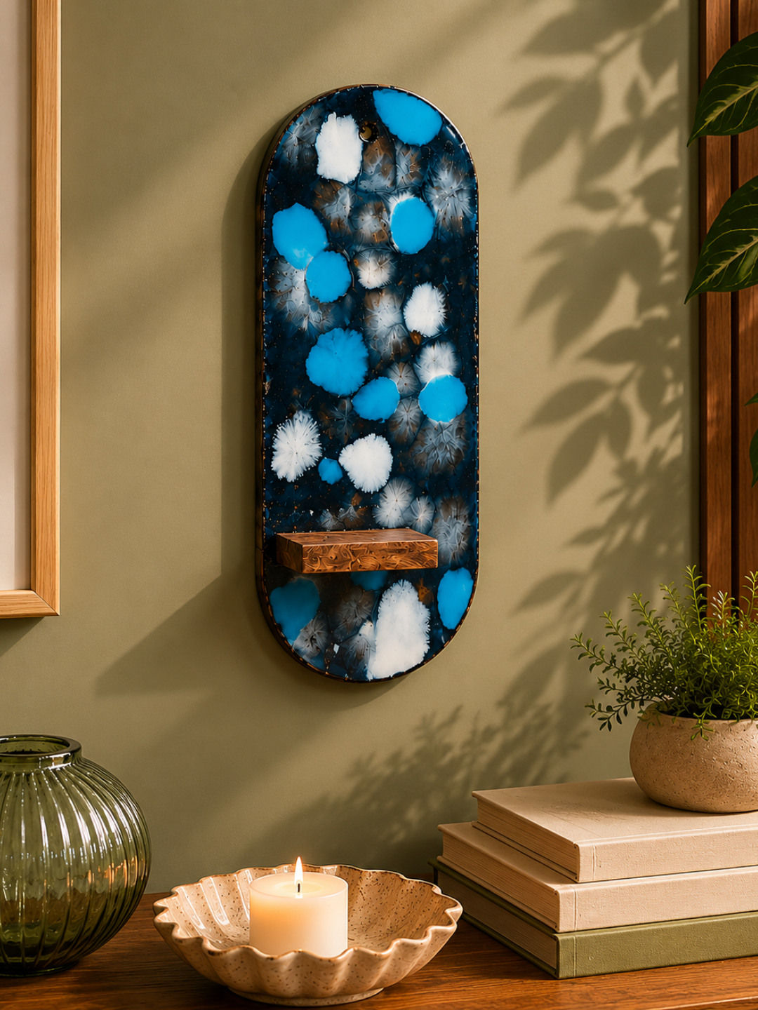 Ocean Bloom Wall Shelf Art