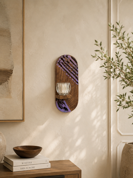 Midnight Bloom Wall Shelf