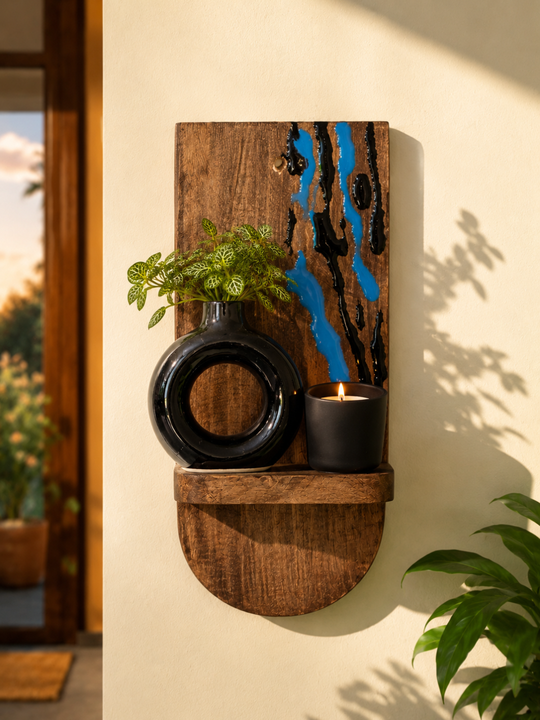 Midnight Tide Wall Shelf